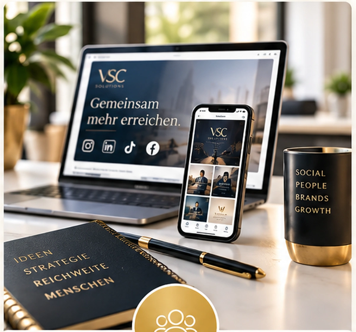Moderner Social-Media- und Recruiting-Arbeitsplatz